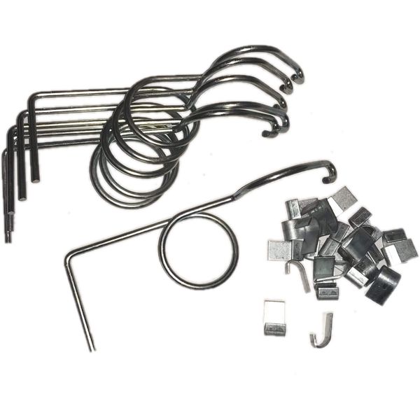 6 Pack Wire Door Cage Latches Left with J-clips by Rabbitnipples.com