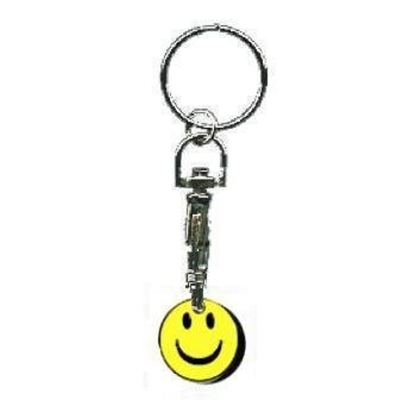 Smiley face trolley keyrings