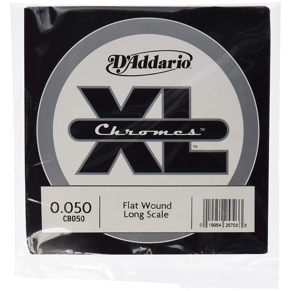 D'Addario CB050 Chromes Bass Guitar Single String, Long Scale .050