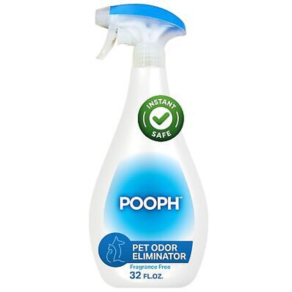 "Pooph Pet Odor Eliminator Spray 32oz - Molecular Odor Control for Dogs & Cats"