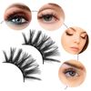 Molain Multi-layered Lashes False Eyelashes Dramatic 25MM Faux Mink Lashes Pack 5 Pairs Wispy Long Thick Fluffy Strip Eye Lashes (style#24)