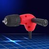 Right Angle Drill Bit Adapter With Handle,9.5mm Round Shank Keyless Chuck,right Angle Adapter 90 Degree Electric Drill Attachment