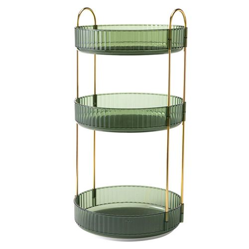 3-Tier Rotating Makeup Organizer 360° Spinning Perfume Storage