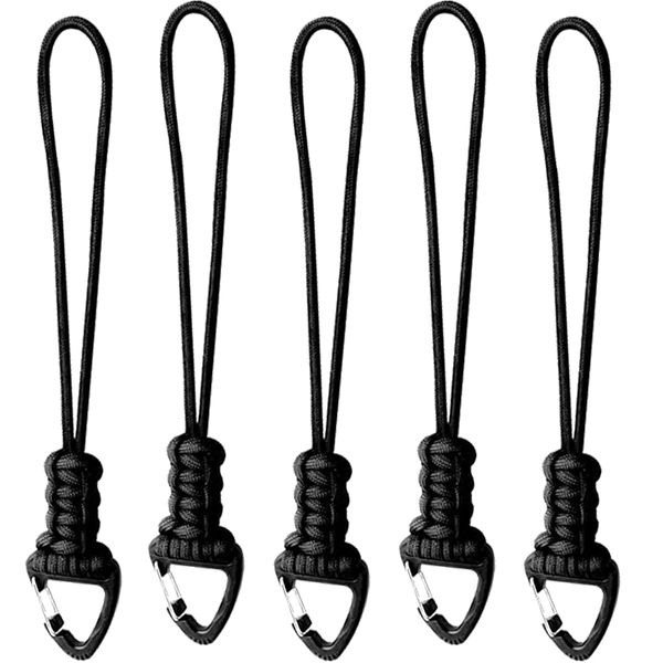 BSGB 5Pcs Paracord Lanyard Keychain Tactical Backpack Accessories Safety Hand Wrist Strap Fall Protection