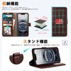 TUCCH iPhone 16e Compatible Case, Notebook Type, 2 in 1 Separation Type, iPhone 16e Cover, Detachable with Strap, [RFID Blocking] Card Pocket, Horizontal Stand Function, Shock Absorption, Full