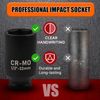 EGOFIX 1/2" Drive Deep Impact Socket, 22mm Socket, CR-MO, Metric, 6 Point