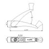 1 PC Casement Window Operating Folding Handle 1670BEIGE