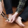 Kiyoraka LN-P25 25cm long nippers "Rakuraku nail clippers" long nipper type nail clippers for old people easy foot nails silver