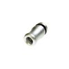 Armerah Stubby 510 Drip Tip eCig Mouthpiece Short/Narrow Aluminium/Solid Single Silver