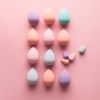 T4B ILU Raindrop Shaped Medium Size Pink Makeup Sponge 3,9 cm / 1.53 inch