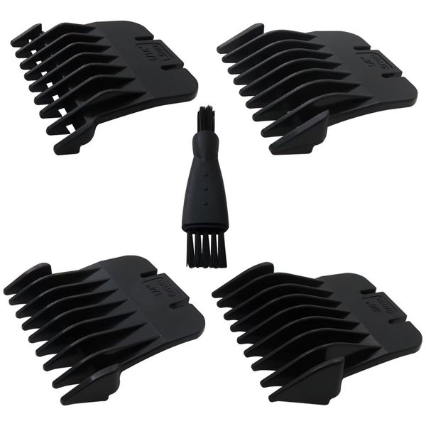 Trimmer Blade Attachment Combs Set Fit for Andis T Outliners, 1/16-3/8 inch Trimmer Guards Fit for Andis pm-t, pmt-2, D-4, d-5, GI, GTO, slii, rt-1