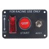 Ignition Switch Panel for Racing Car 12V LED Toggle Switches Engine Start Push Button Switch Panel for Race Car RV Truck