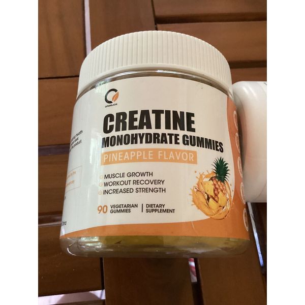 Pineapple Flavor CREATINE MONOHYDRATE GUMMIES 90 CT 01/2026