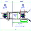 Chain Link Strong Arm Double Gate Latch (for 1-3/8" gate frames)-Gate Hardware