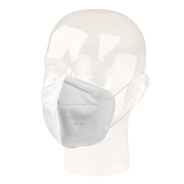 Medisana FFP2 respirator dust mask respiratory mask, RM 100, dust protection mask mouth protection mask 10 pieces individually packed in PE bag with clip - certified CE2834 - EU 2016/425