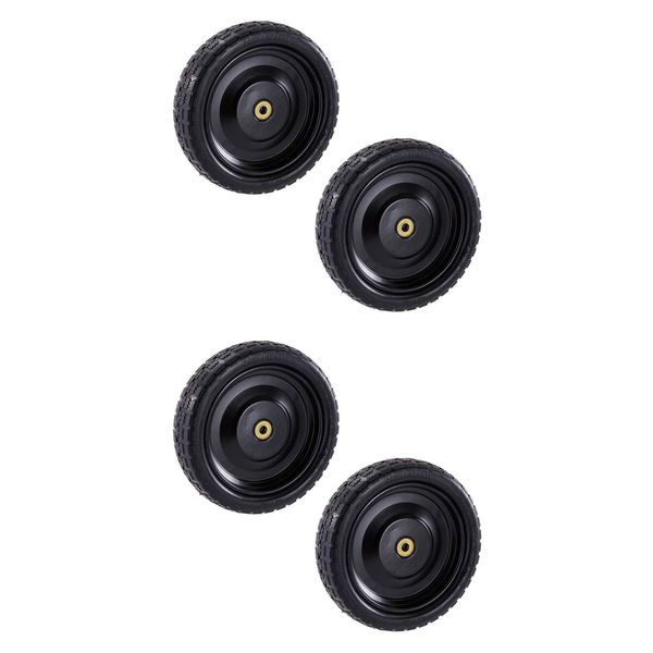 Gorilla Carts 13 Inch No Flat Replacement Wheel, Pneumatic Flat Free Cart Tires for Utility Garden Cart, Wheelbarrow, Dolly, Hand Truck, & Wagon (4 Pack)