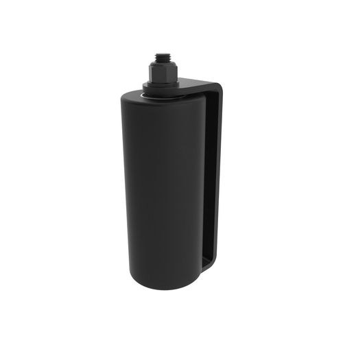 Security Brands K-PGR600B 6" Sliding Gate Guide Roller Rubber Black Axle Bolt