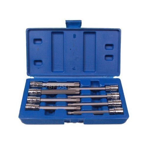 US Pro Bergen 8PC 3/8" Dr. 110mm Long Torx Bit Socket Set T25 - T60