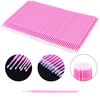 100Pcs Micropore Eyelash Applicator Micro Brushes, Microfibre Brushes for Eyelashes Extensions & Mascara