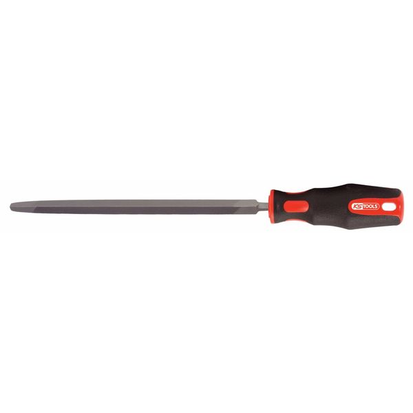 KS Tools 157.0913 Three square chain file, pointed, cut2, 230mm