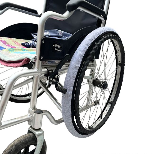 Wheelchair Tyre Covers for Wheelchair Wheels 24’’ to Protect Floors Carpets Wheelchair Slippers