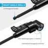 105Degree Right Angle Drill Adapter Flexible Shaft Extension Socket Set Hex 1/4"