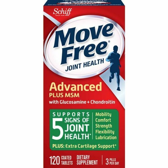 Move Free Advanced Joint Plus MSM with Glucosamine & Chondroitin 120 Tablets