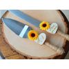 Sunflower Wedding Cake Knife Personalized Wedding Cake Cutter Fall Wedding Cake Cutting Set