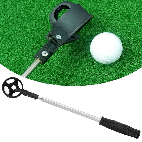 Golfball Retriever, Teleskop Golfball Putter Grabber Ball Picker Golfzubehör mit Automatischem Verriegelungsschaft Golfgeschenk für Männer