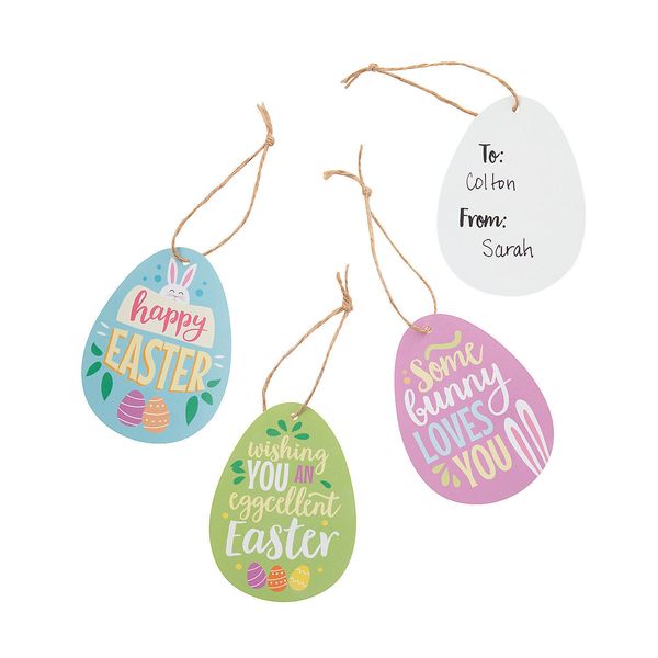 Easter Gift Tag, Party Supplies, 24 Pieces
