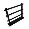 Acrylic 48 Notch Display Hoops Dangles Studs Drops Earring Jewellery Rack Showcase (Black, 1)