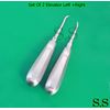 SET OF 2 LEFT + RIGHT CURVED MILLER EAST WEST ELEVATORS FLAT ROUNDED BLADE