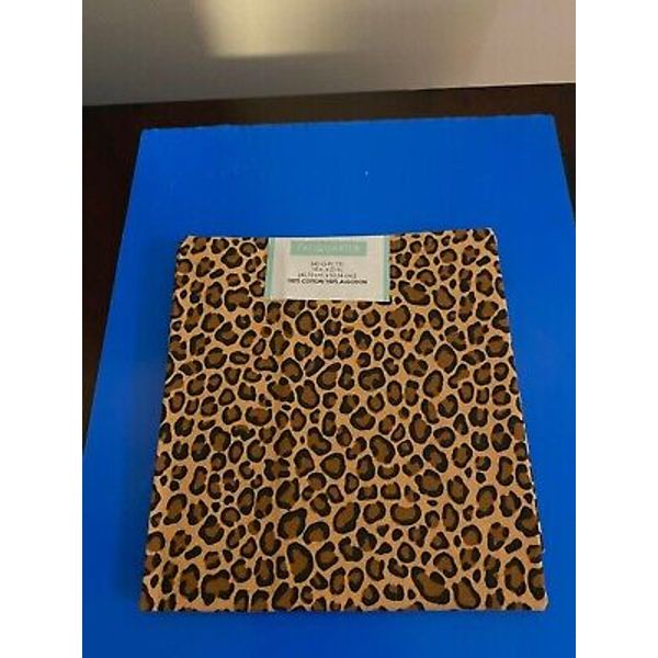 BRAND NEW CREATE IT 100% COTTON CHEETAH PRECUT SEWING AND CRAFT FABRIC 18" X21"