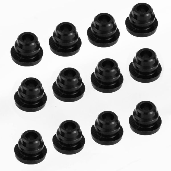 SMEV 50805 RV Stove Parts Grommets for Dometic Stove Top Parts D21 Cooktop Grate Rubber Grommets Replacemet RV Stove top rubber bumpers Dometic Stove Protector Range Burner Grate Rubber Feet Pad 12Pcs