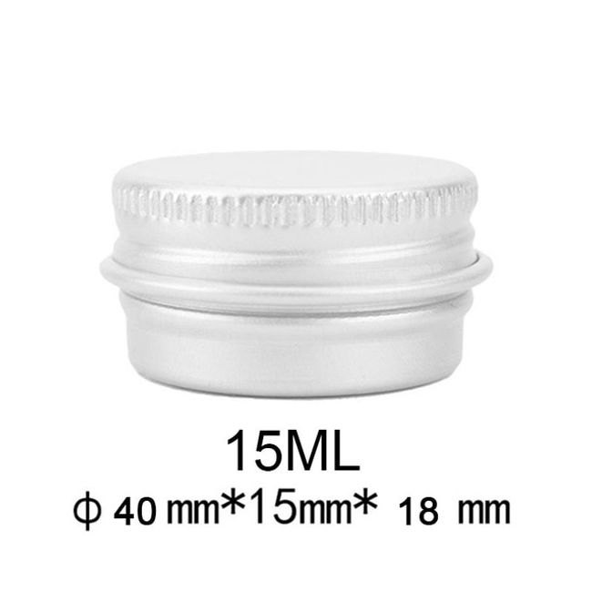 1Pcs Portable Mini Small Aluminum Empty Cream Bottle Jar Nail Nails Art Eyeshadow Makeup Case Face Lip Balm Container Pot