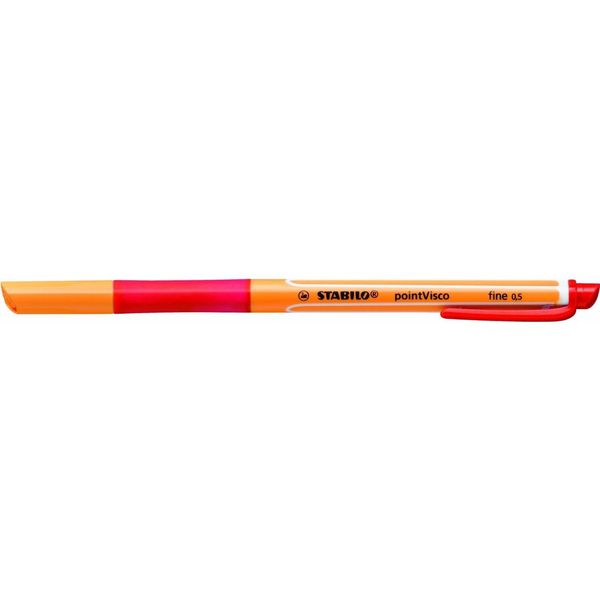 Stabilo pointVisco Line: 0.5 mm Gel Ink Rollerball Red