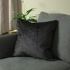 Paoletti Stella Cushion Cover, Black, 45 x 45cm