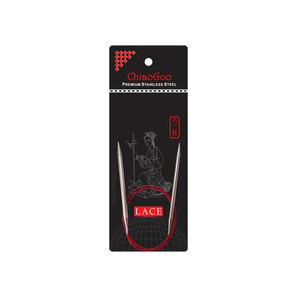 ChiaoGoo RED Lace Circular Needle 40cm 3.50mm - 1pc
