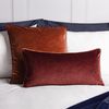 Paoletti Torto Rectangular Cushion Cover, Marsala Red/Russet, 30 x 60cm