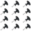 DDHOMIN 12 PCS Round Drawer Knobs Pulls,Cupboard Door Knobs (Black)