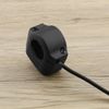 EMSea Motorcycle Handlebar Switch 22mm 7/8 Inch Handlebar Headlight Control Push Button Switch Waterproof 12V On/Off Switch with Red LED Indicator
