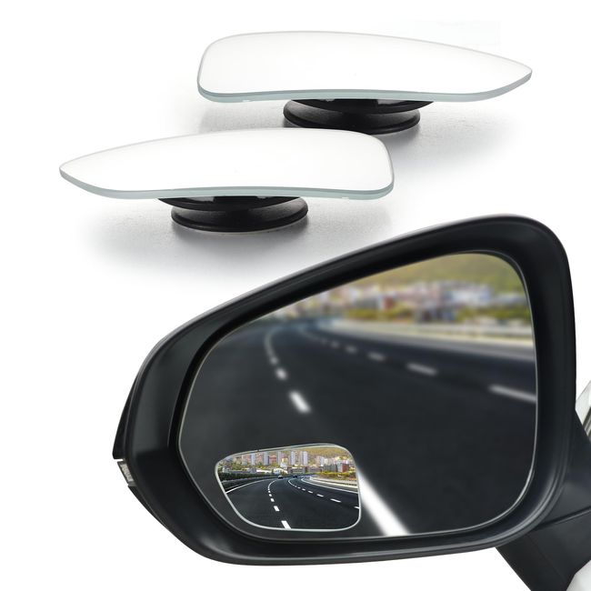 LivTee Blind Spot Car Mirror, HD Glass Frameless Convex Side Mirror Blindspot, Wide Angle Rear View Car Mirrors for Cars SUV Trucks and RVs - Car Accessories