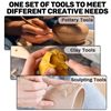 Polymer Clay Tools Modeling Clay Sculpting Tools Set with Air Dry Clay 24Pieces