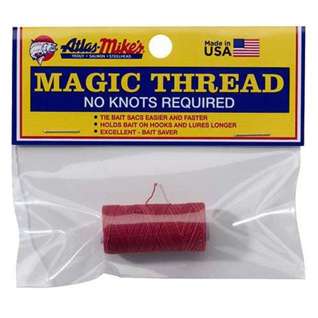 Atlas Mike's Magic Thread Spool (1 per Bag), Red, 100 ft (66016)