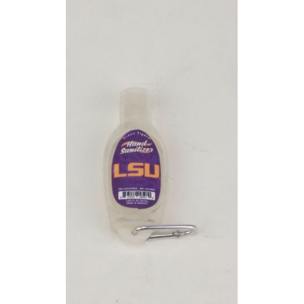 Official MLB Licensed Carabiner Clip Travel Hand Sanitizer Louisiana LSU Tigers