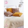 King Cole 5712 Knitting Pattern Bend Runner and Cushions in Big Value Tweed DK