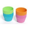 Bakerpan Silicone Mini Cupcake Holders, Mini Cupcake Liners, Pastry & Dessert Cups, 24 Pack (Multi)