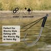 Reaction Tackle Neko/Wacky Hooks - #4 - Weedless Fiber Guard
