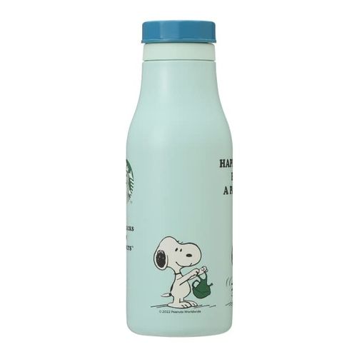 Starbucks Staba Stainless Steel Logo Bottle, Snoopy Peanuts Snoopy Blue, 16.6 fl oz (473 ml)