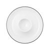 Seltmann Weiden Eierbecher Mit Ablage – Lido, Hard Porcelain, Black, 12.5 x 12.5 x 2.5 cm